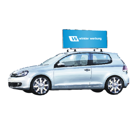 Dachwerbeschild - Promo Drive (fahrbar)