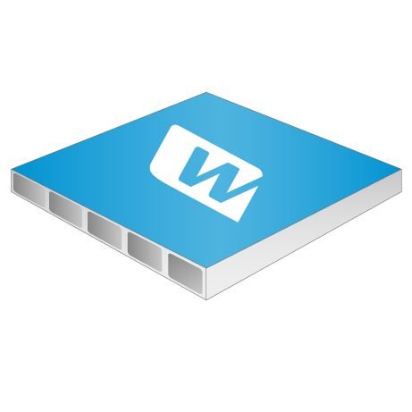 Hohlkammerplatte, 3 mm